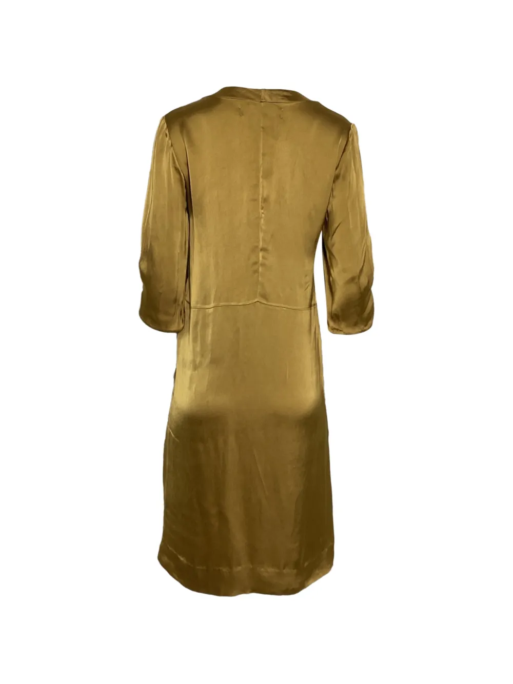 Marni Pre-Owned pleated quarter-sleeve dress - Goud