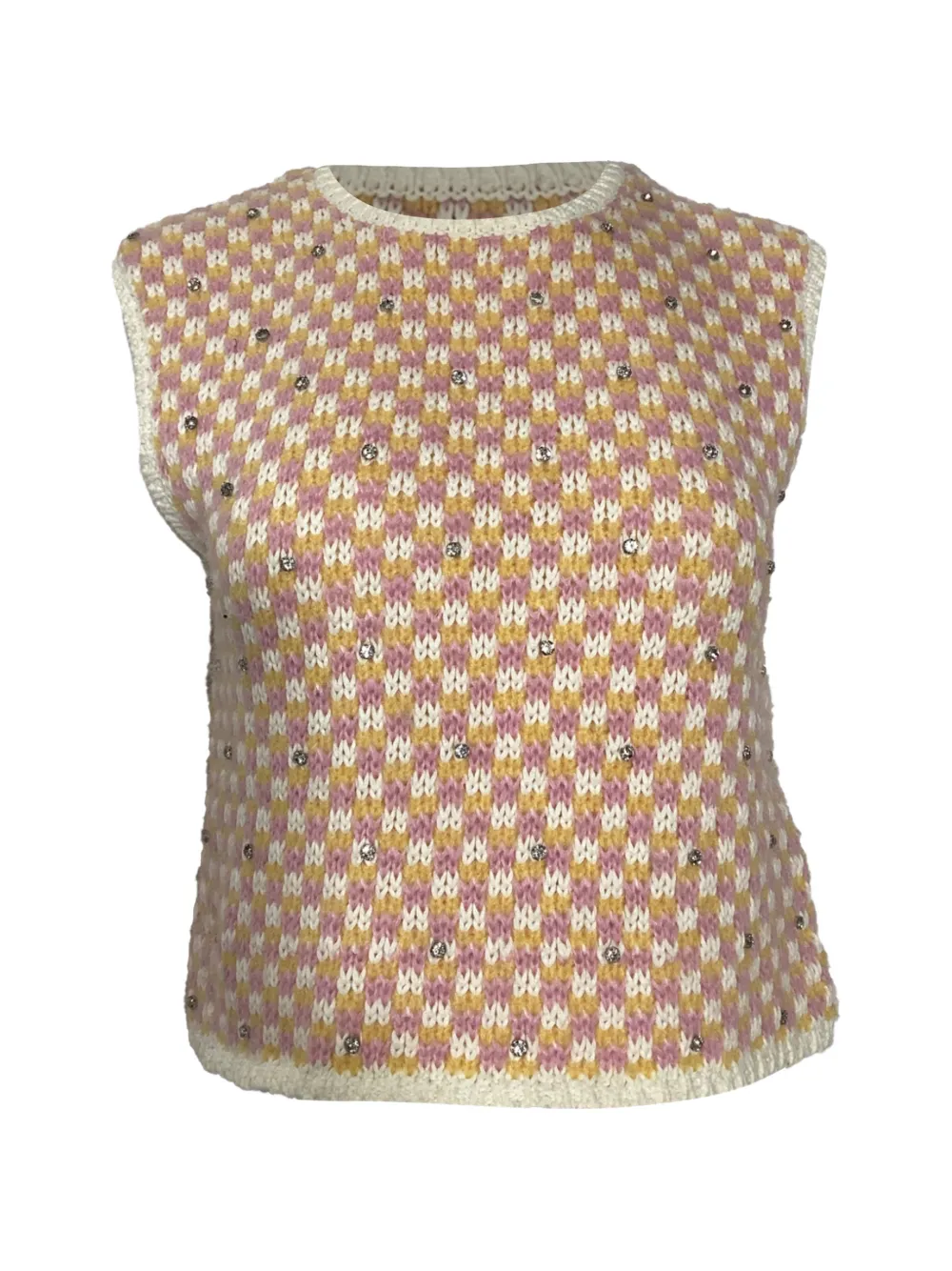 Maje crystal-embellishment vest - Rosa