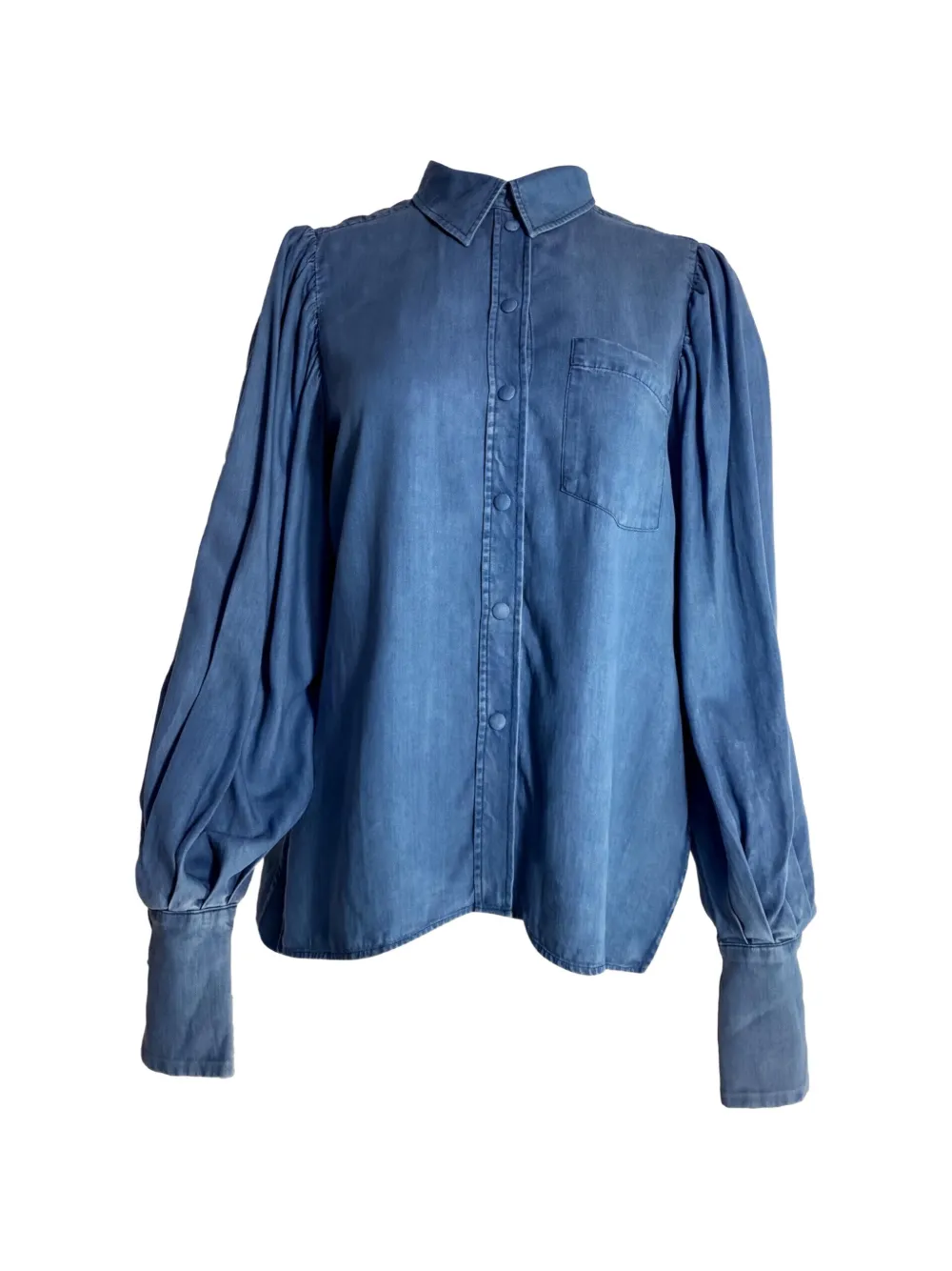 Mother Of Pearl chemise boutonnée à manches bishop - Bleu Mother Of Pearl chemise boutonnée à manches bishop - Bleu