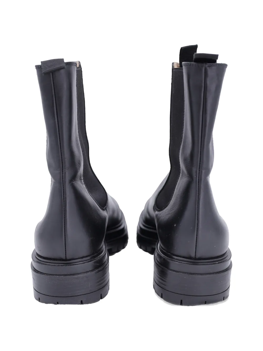 Gianvito Rossi platform leather ankle boots - Zwart