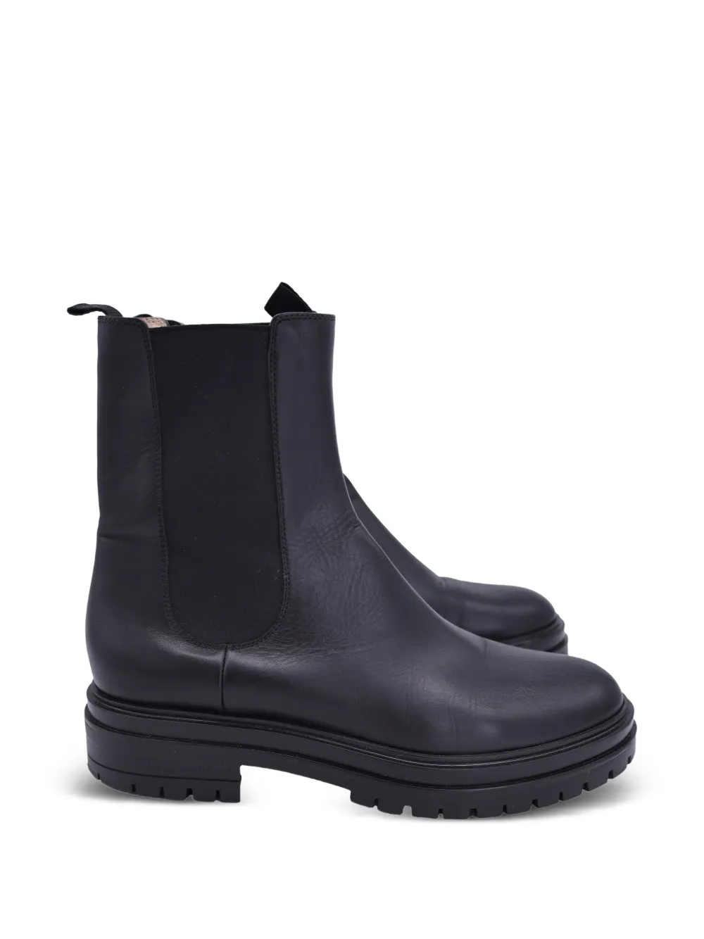 Gianvito Rossi platform leather ankle boots - Schwarz