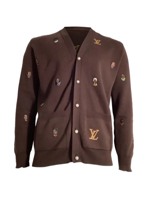 Louis Vuitton Pre-Owned embroidered cardigan
