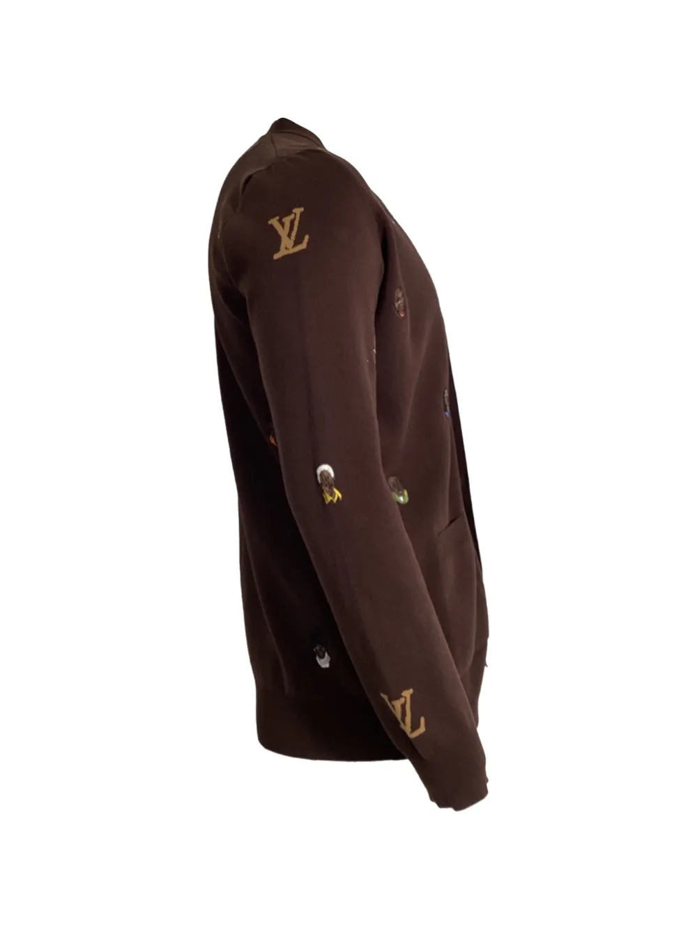  Louis Vuitton Pre-owned Embroidered Cardigan - Brown 