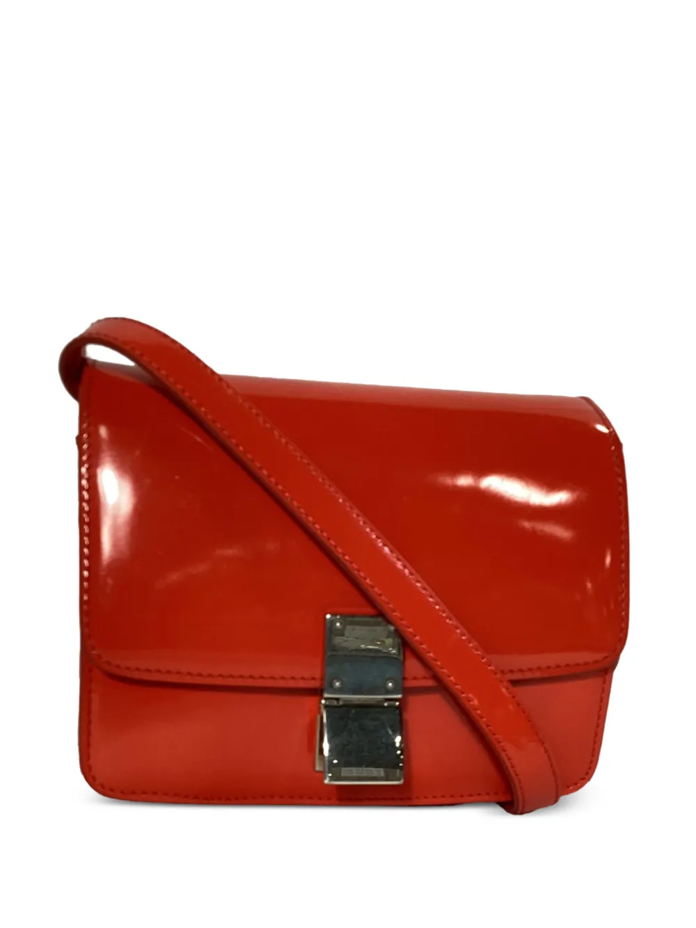 Celine Pre-Owned small Classic Box crossbody bag - Rosso