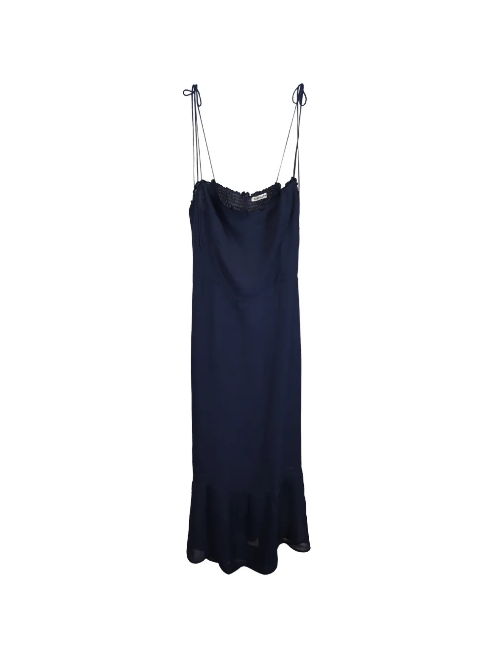 Reformation Enya self-tie midi dress - Blu