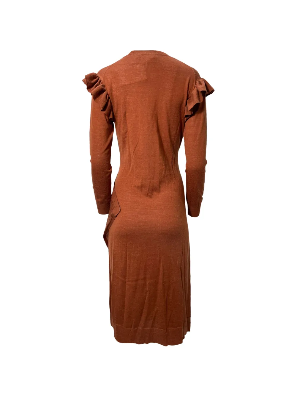 Ulla Johnson Leo ruffled-detail midi dress - Bruin