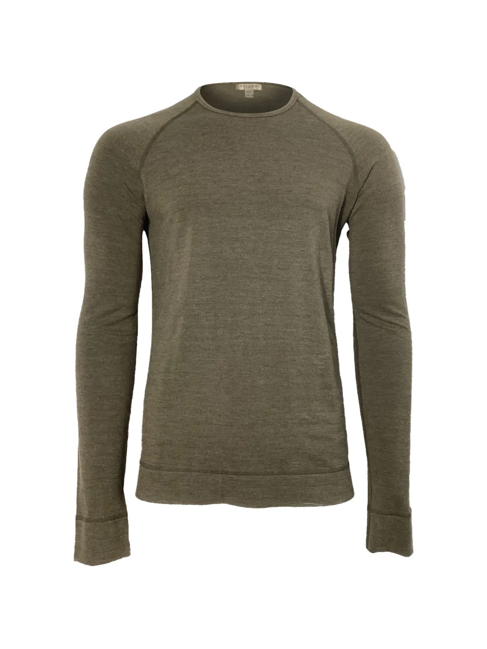 Pre-owned Burberry Crew-neck Long-sleeve T-shirt In Green