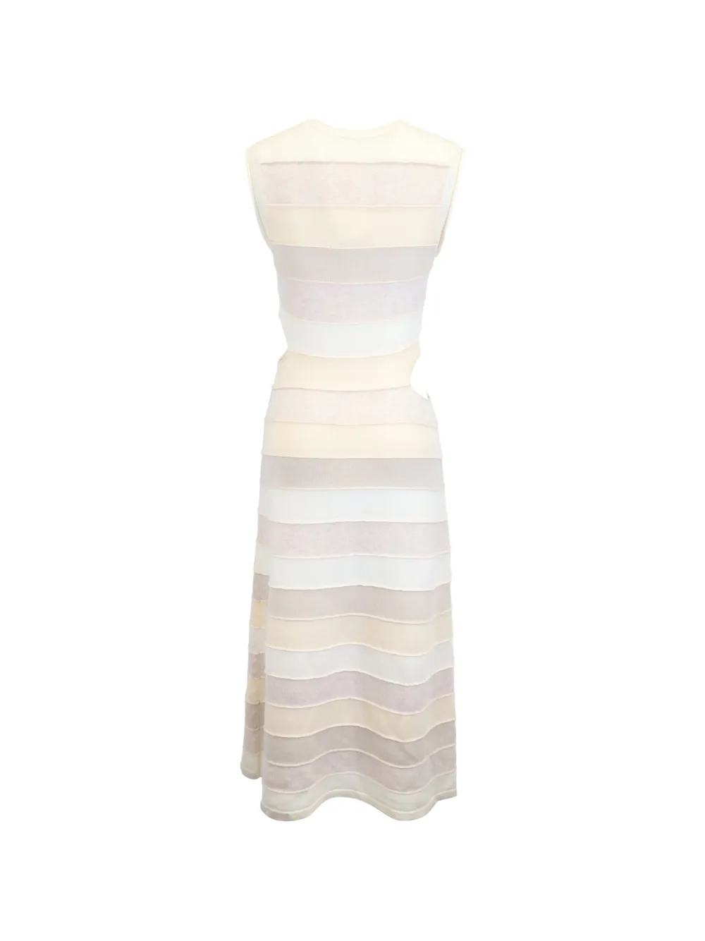 Christopher Esber striped cut-out dress - Beige