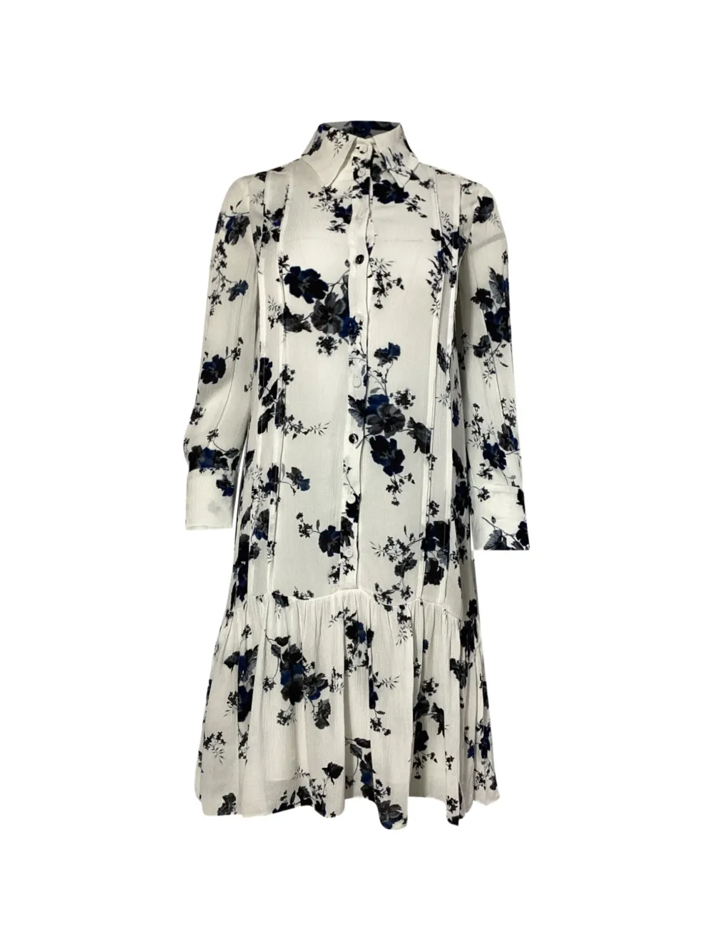 ERDEM floral-print mini dress - Bianco