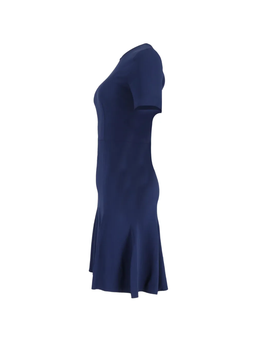 crew-neck midi dress