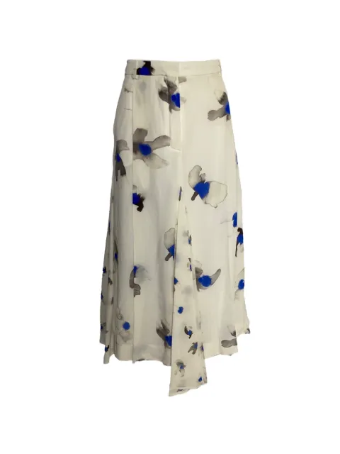 Nina Ricci Pre-Owned falda midi con estampado floral