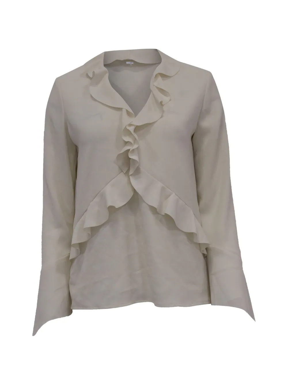 IRO ruffled V-neck top - Toni neutri