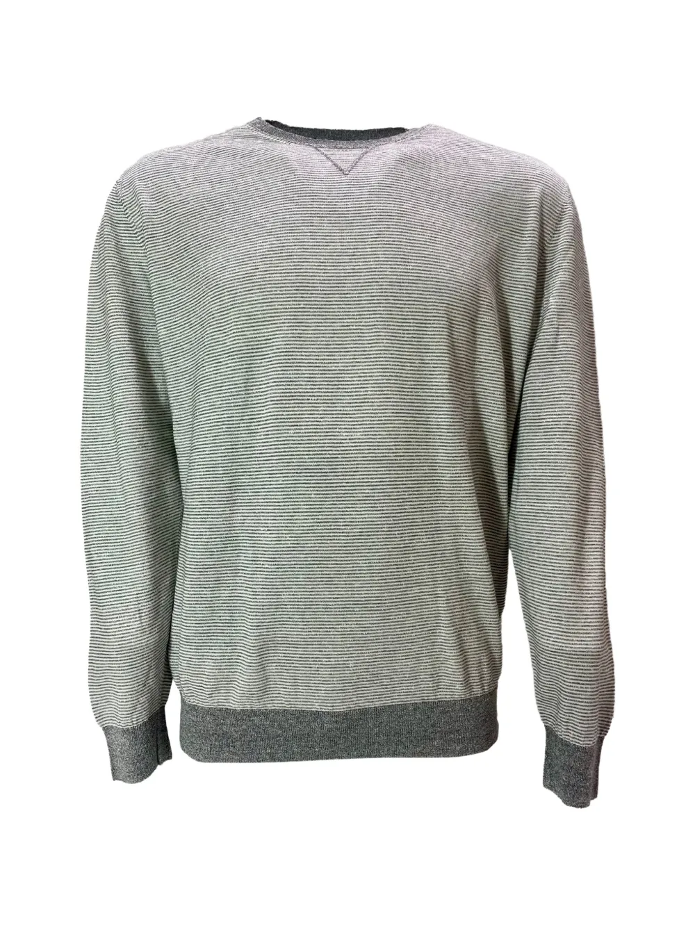 Ermenegildo Zegna Vintage crew-neck striped sweater - Grigio