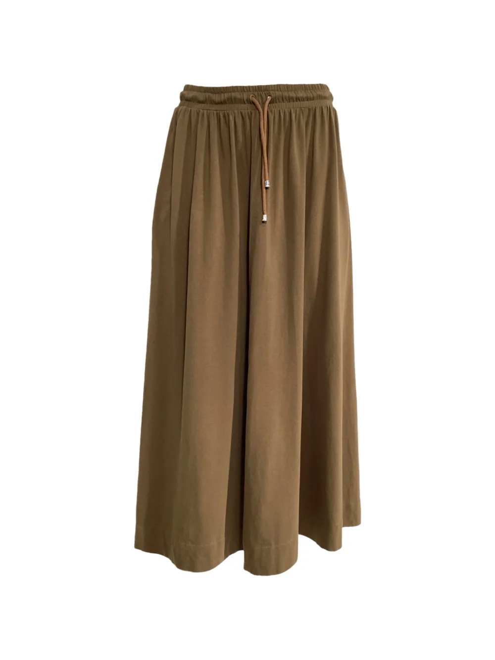 Max Mara drawstring midi skirt - Marrone