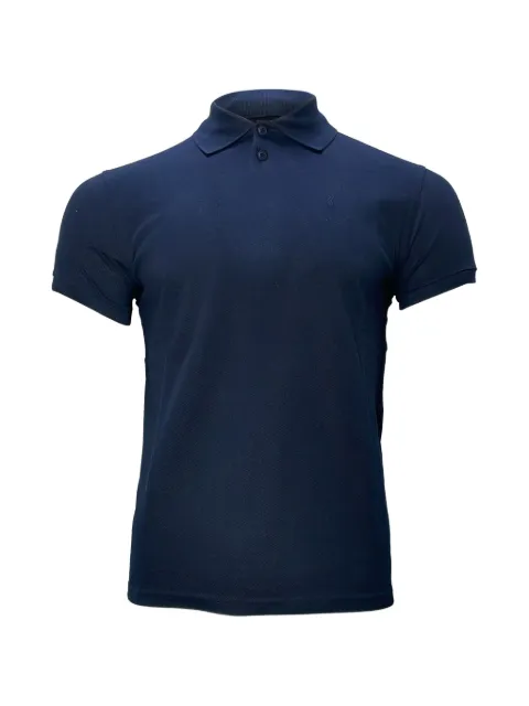 Saint Laurent Pre-Owned logo-embroidered polo shirt