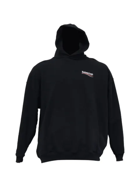 Balenciaga Pre-Owned logo-print cotton hoodie