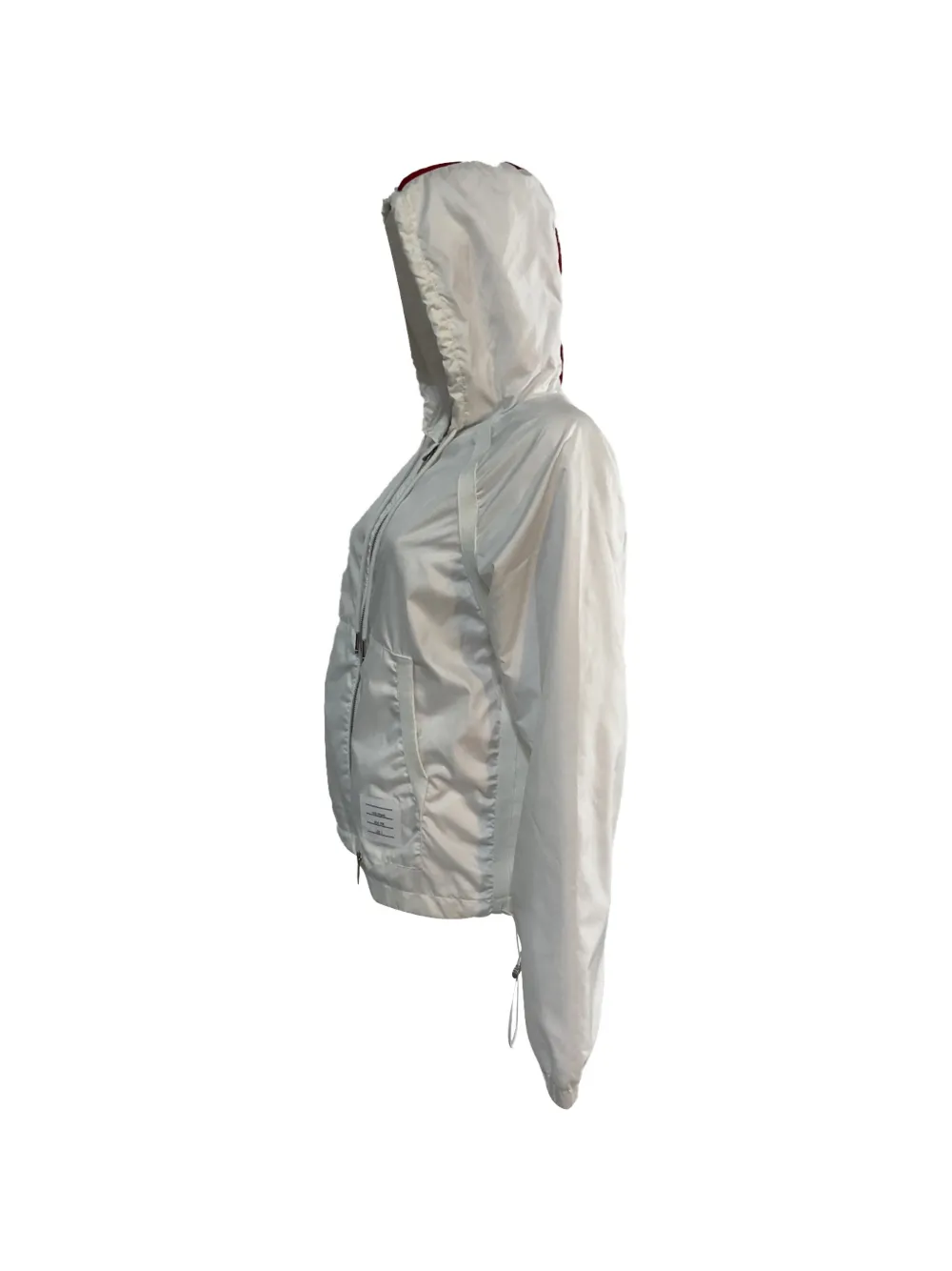  Thom Browne Zipped Striped Jacket - White 