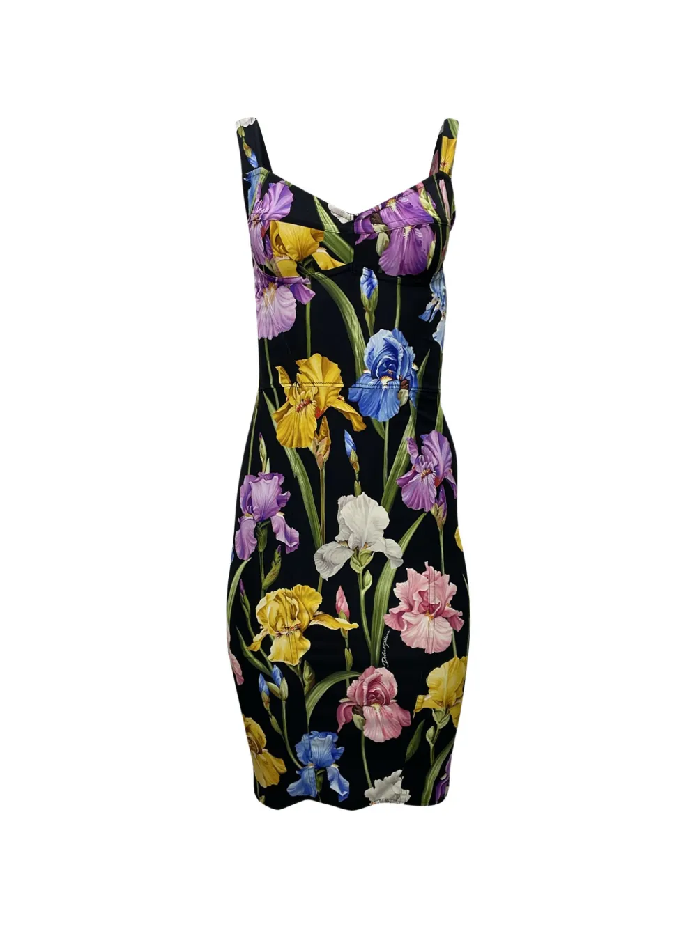Dolce & Gabbana Pre-Owned floral-print sleeveless dress - Nero