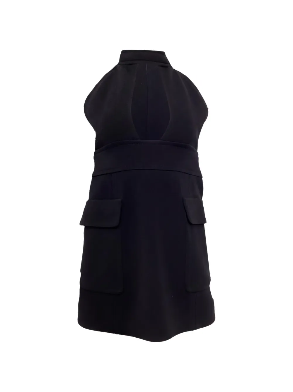 Saint Laurent Pre-Owned Abito corto con dettaglio cut-out - Nero