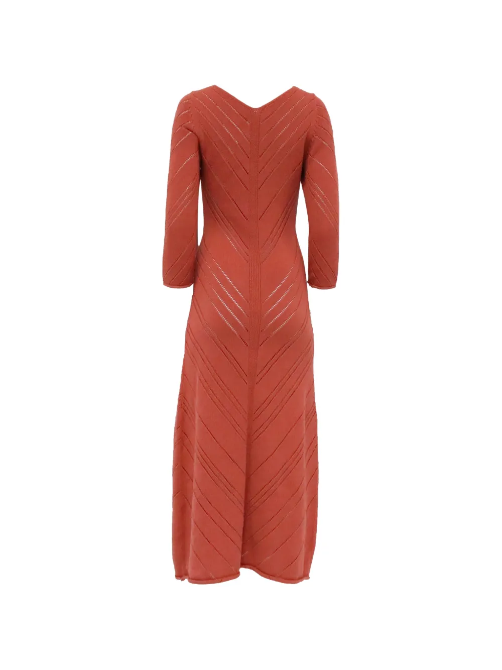 Cult Gaia Jhene pointelle-knit midi dress - Oranje