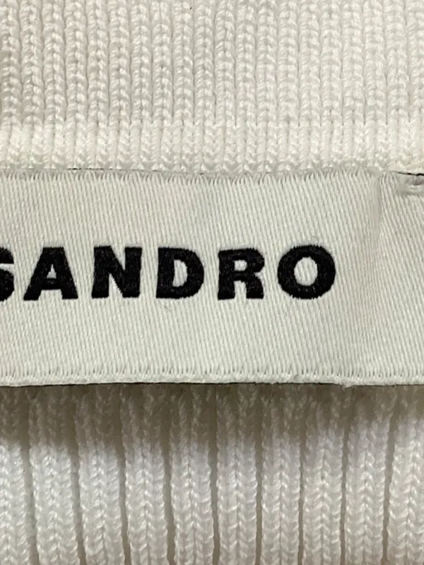SANDRO ショートスリーブ クロップド カーディガン | ホワイト