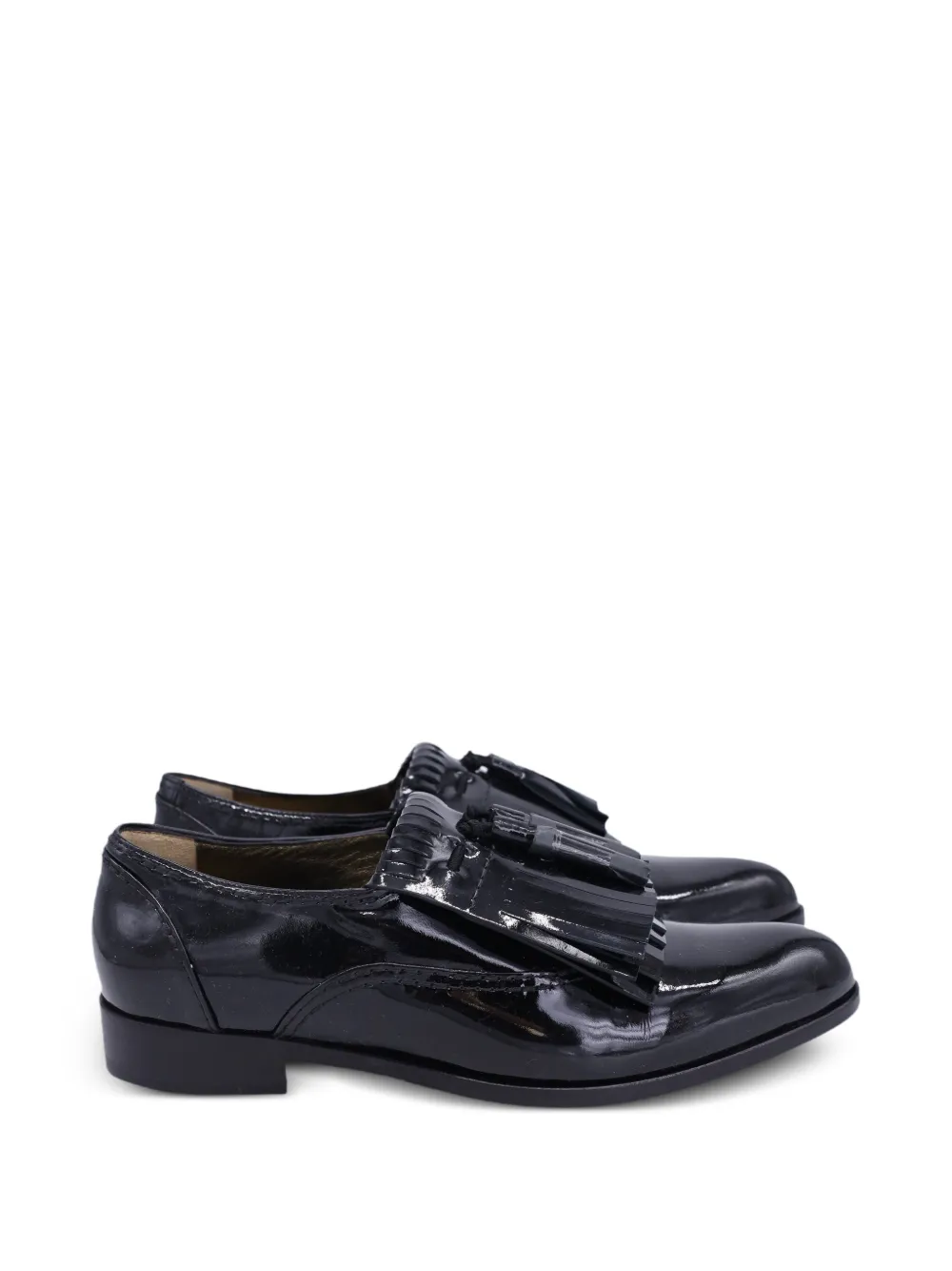 Lanvin Pre-Owned Mila tassel-detail loafers - Nero