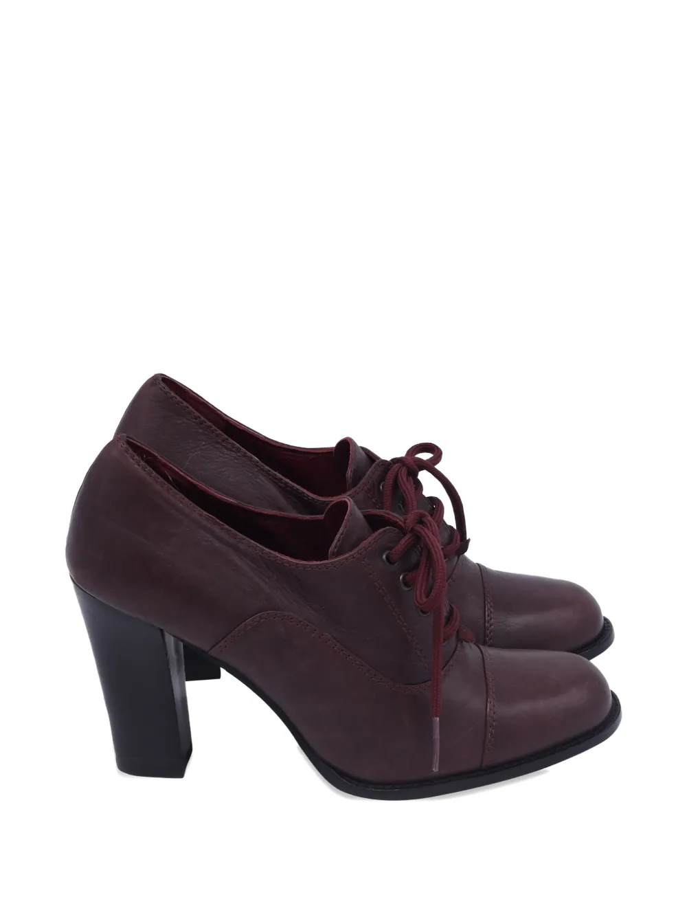 Marc Jacobs Vintage lace-up block-heel boots - Rosso