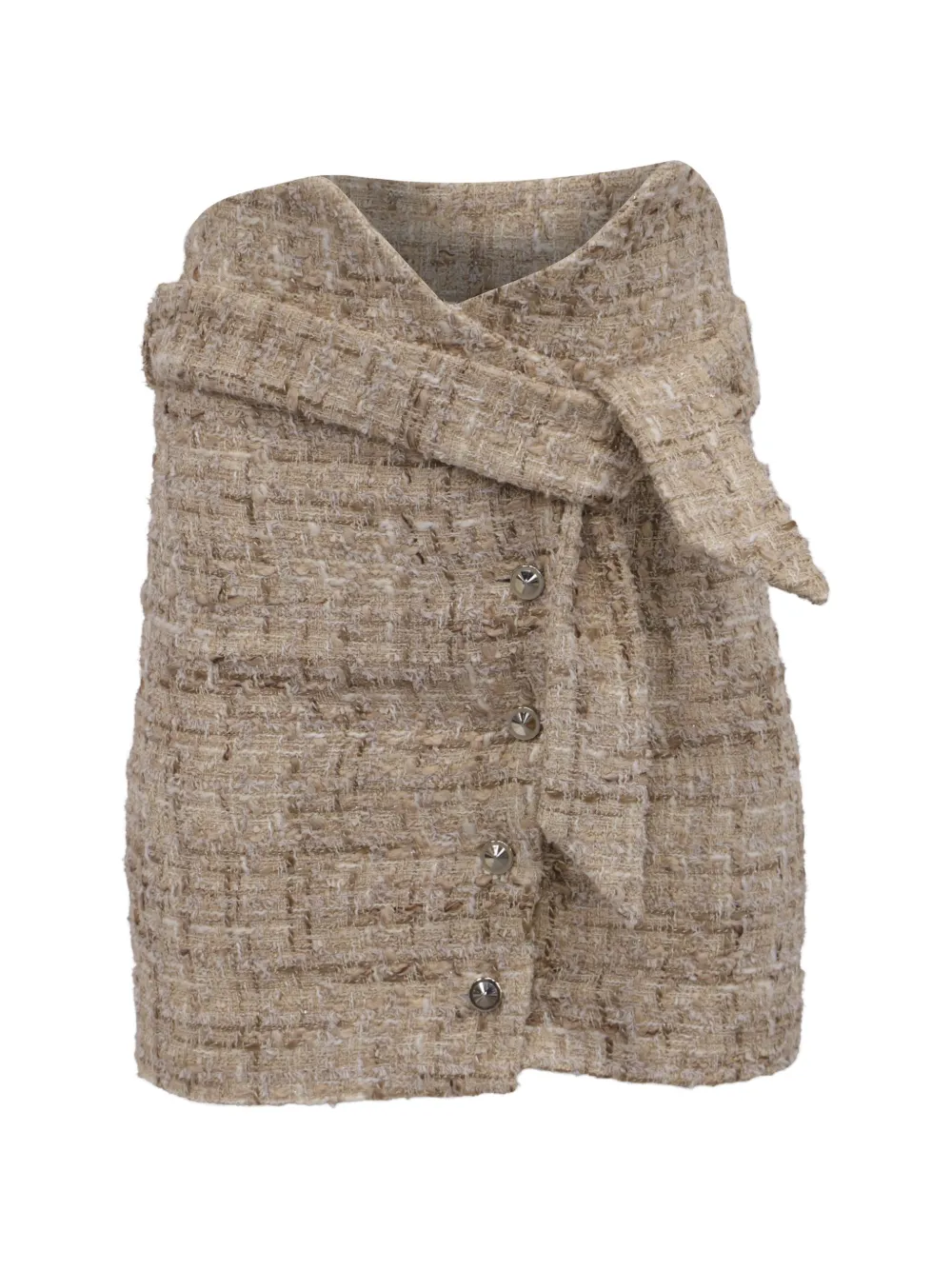 IRO Tomia tweed-fabric skirt - Toni neutri