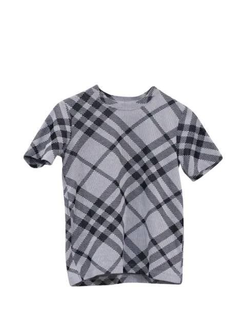 Burberry Pre-Owned checked crew-neck T-shirt