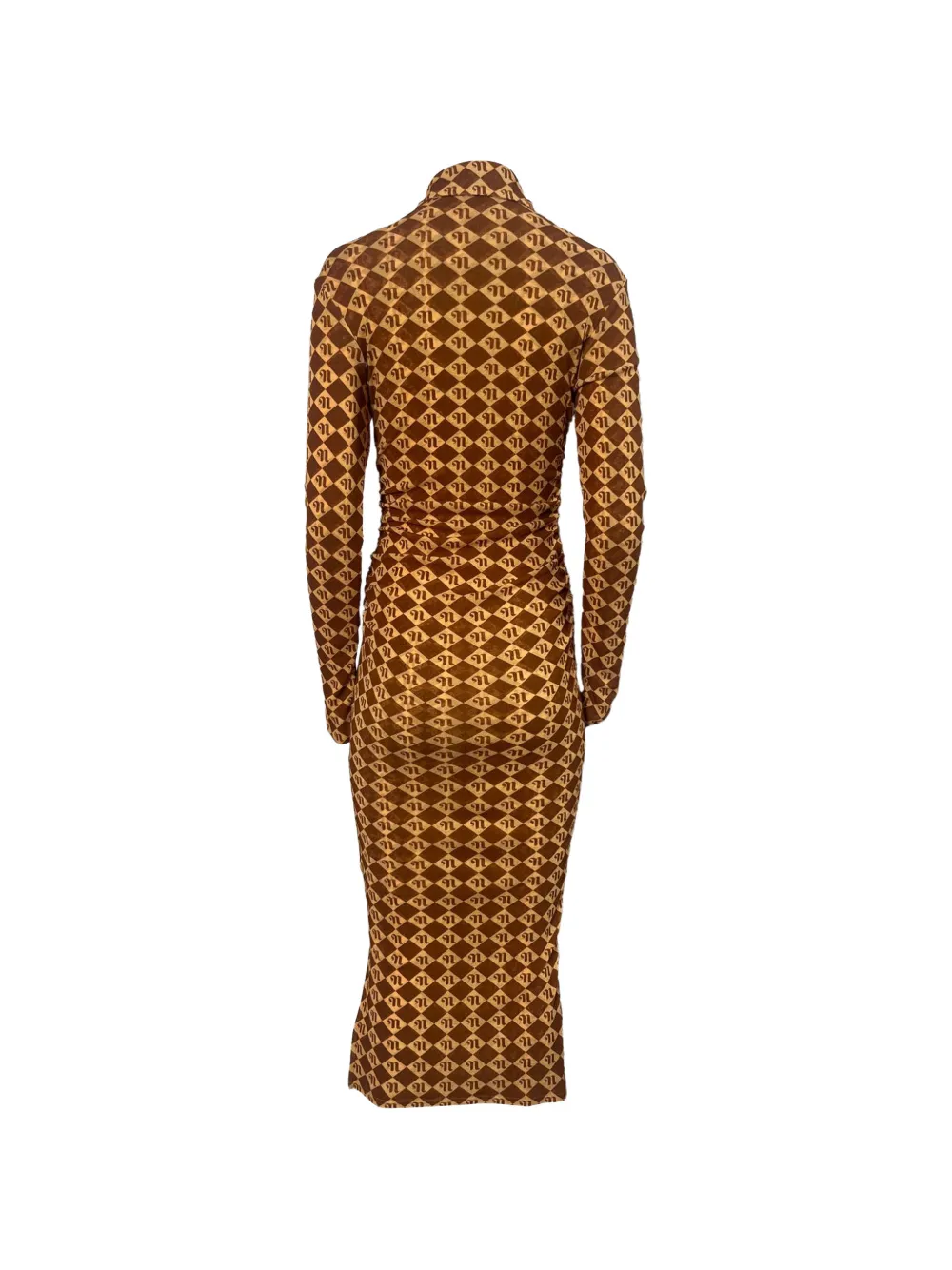 Nanushka long-sleeve midi dress - Bruin