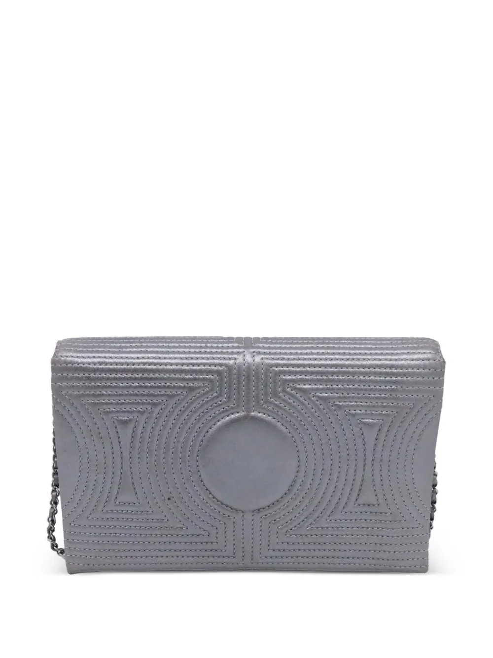 CHANEL Pre-Owned 2019 Korean Garden quilted clutch - Grijs