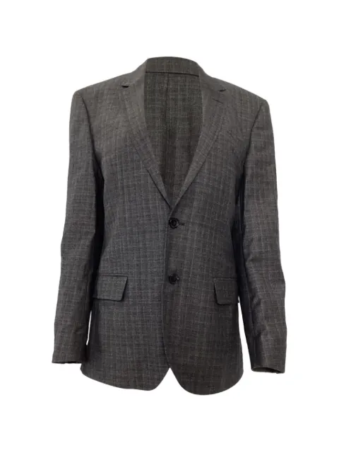 BOSS checked single-breasted blazer