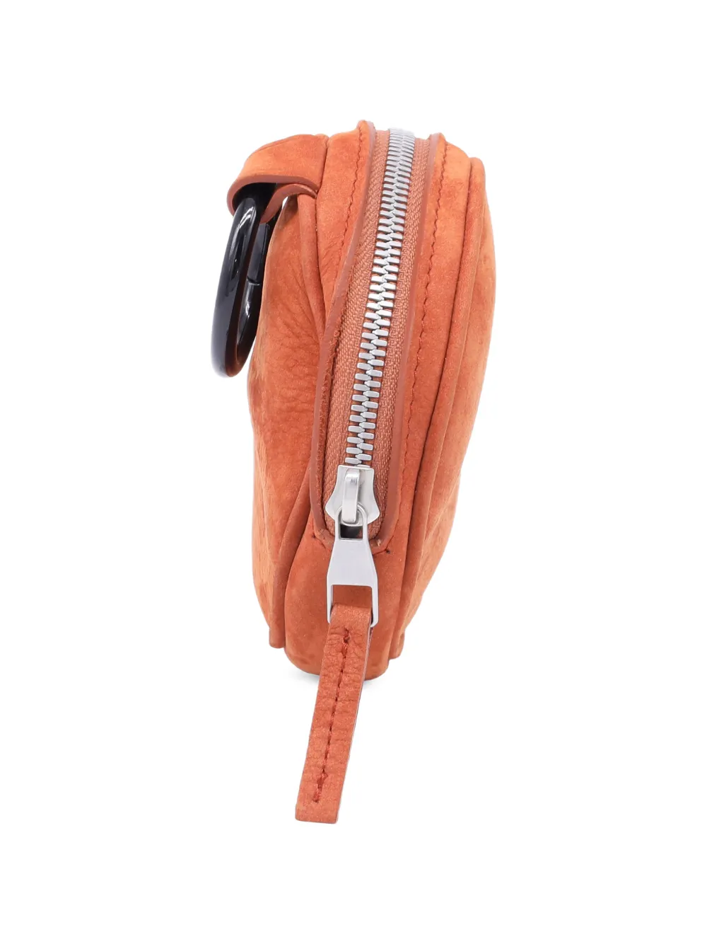  Simon Miller Circle Zip Suede Pouch - Brown 