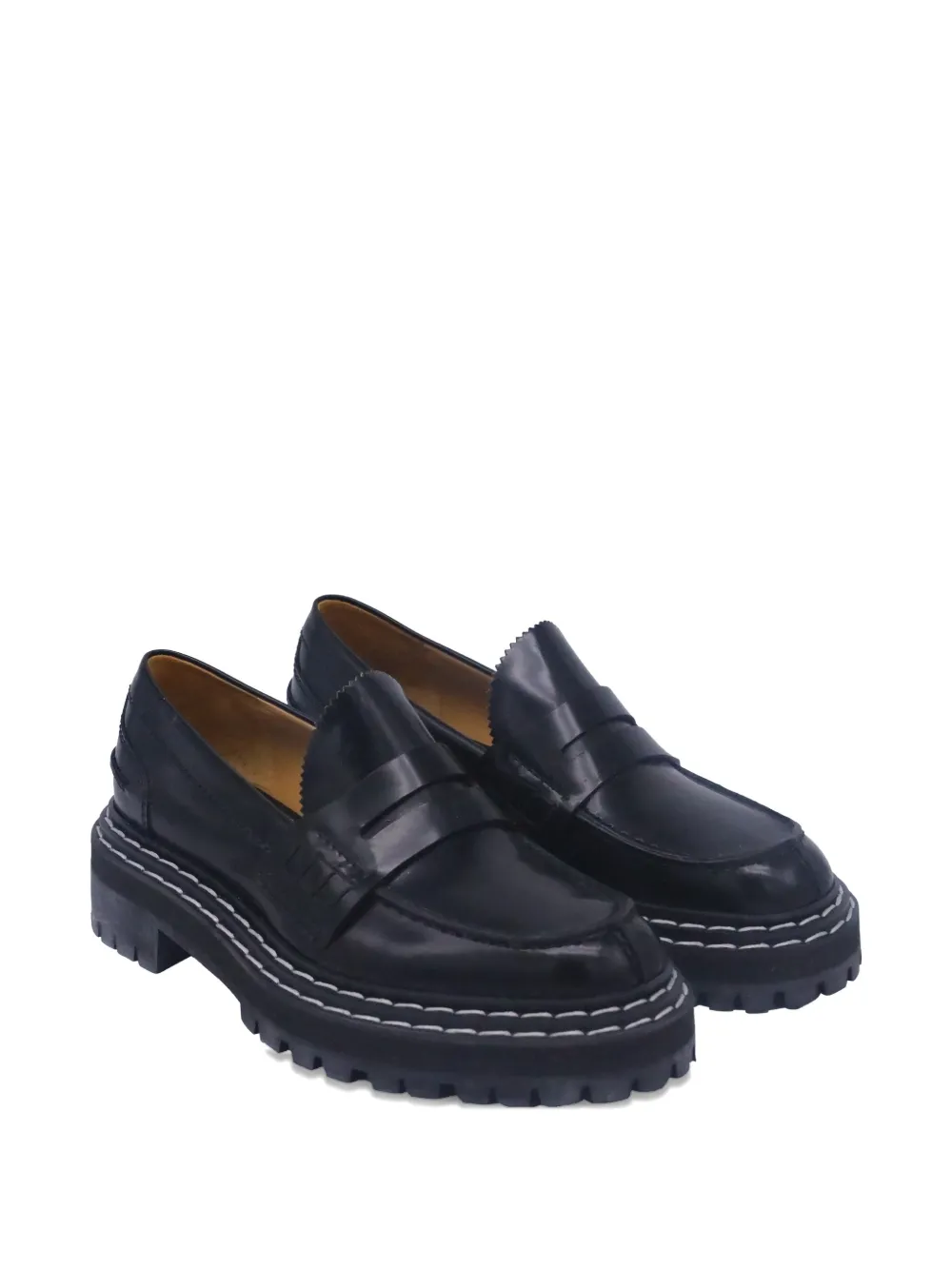 Proenza Schouler black loafers - Zwart