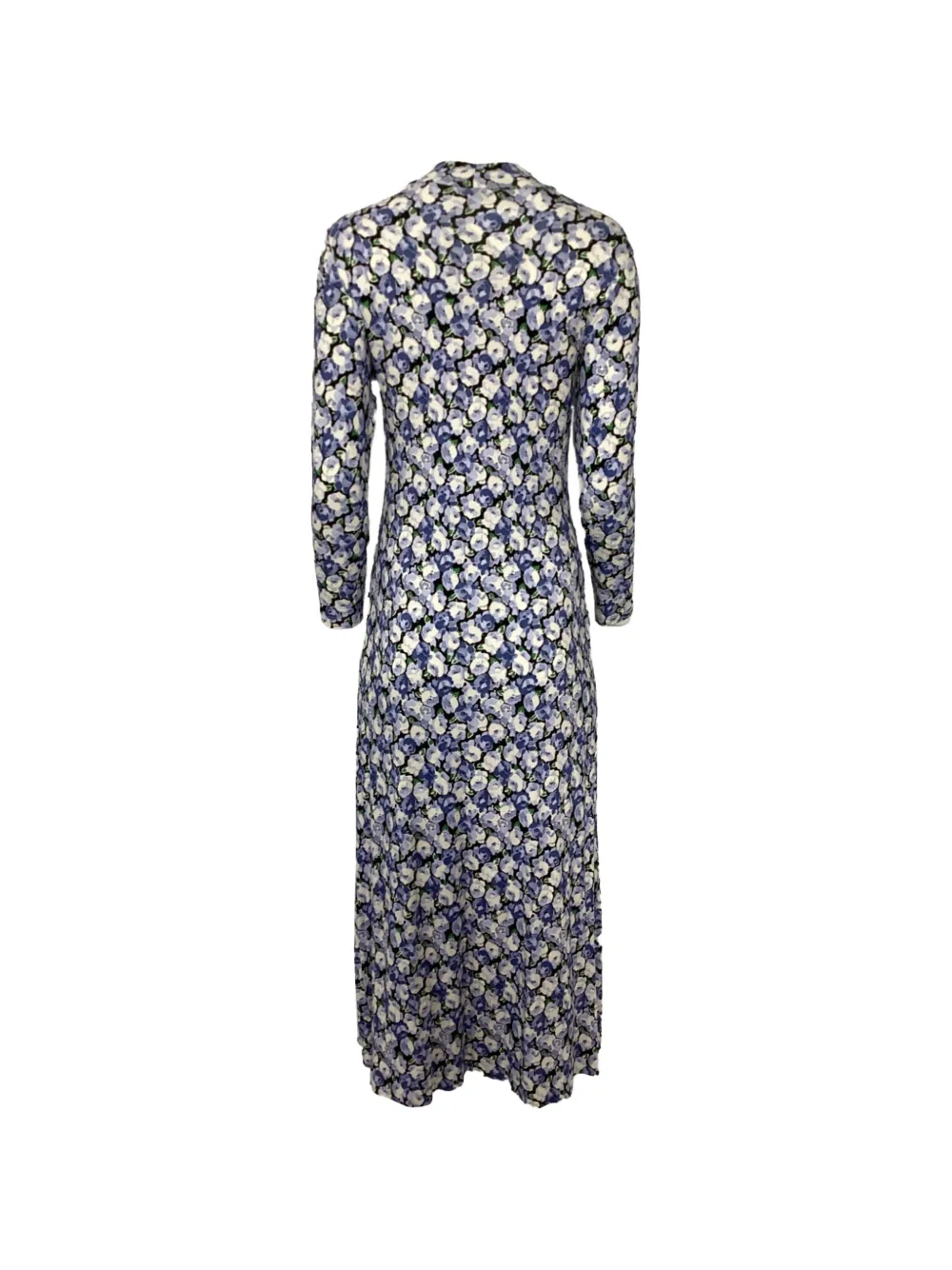 Rixo Elise floral-printed long-sleeve dress - Blauw