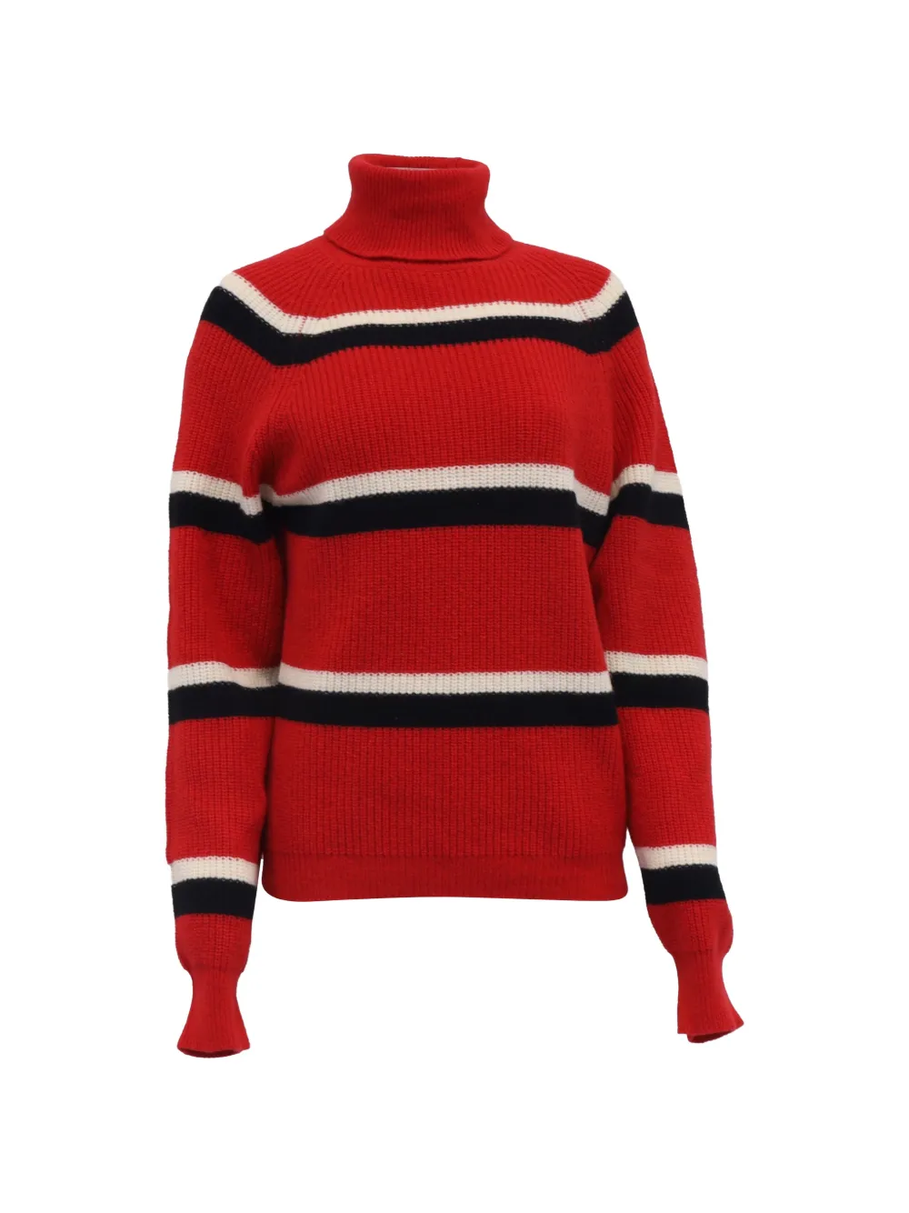 Marni Pre-Owned striped turtleneck sweater - Rosso