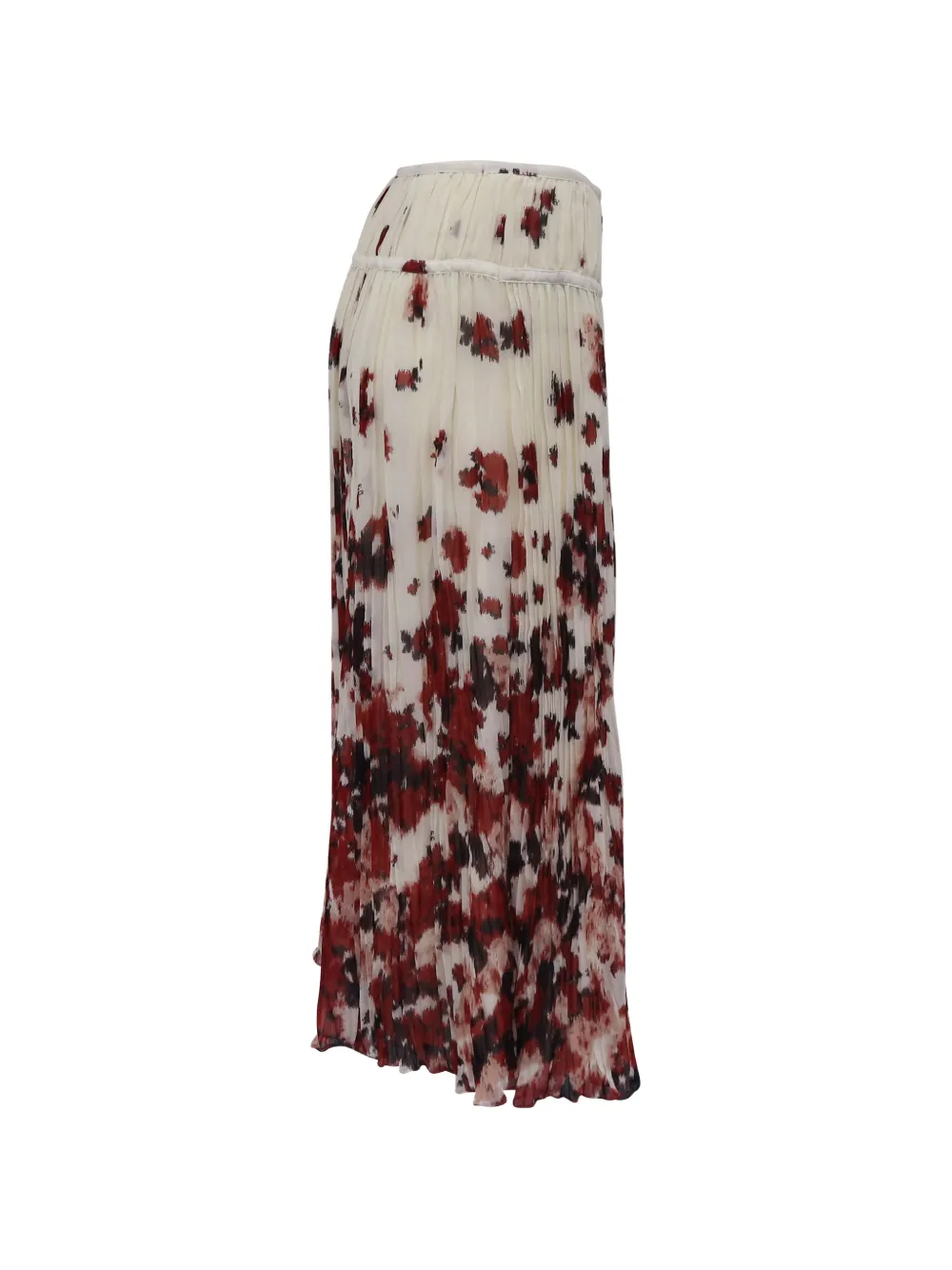  Altuzarra Pleated Floral-print Midi Skirt - Neutrals 