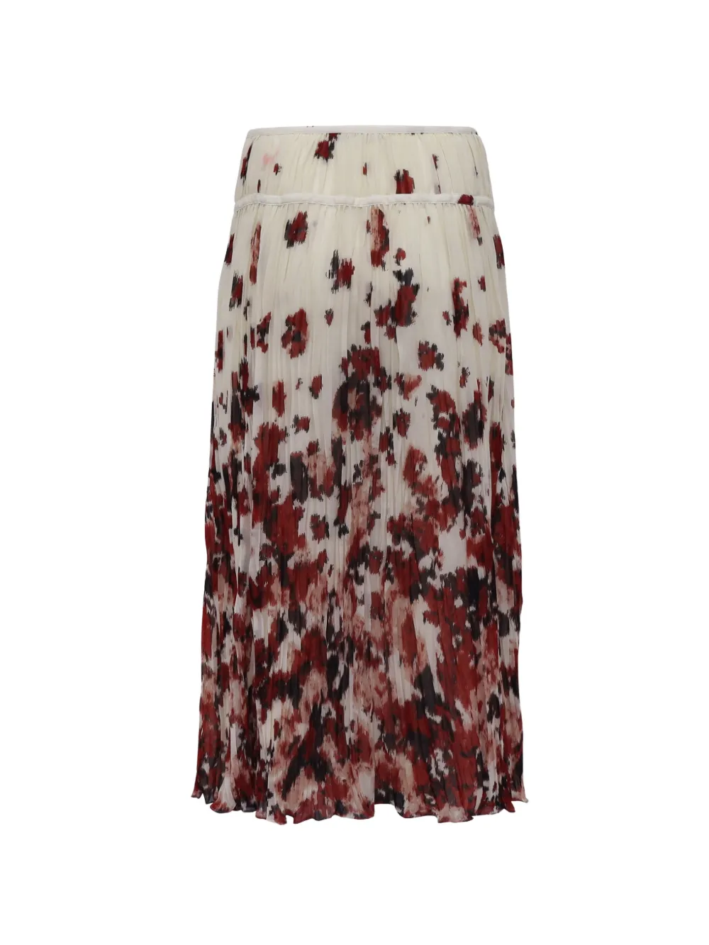  Altuzarra Pleated Floral-print Midi Skirt - Neutrals 