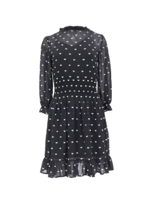 Maje floral-embroidered Pleated Dress | Black | FARFETCH NO