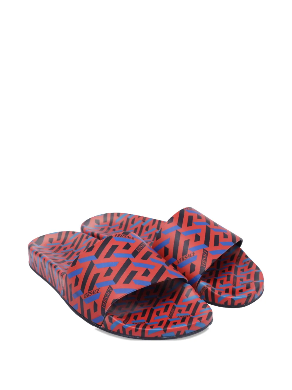 Versace Pre-Owned printed slides - Rood