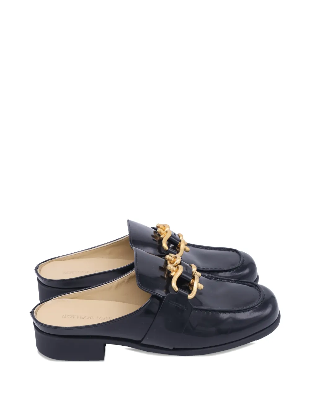 Bottega Veneta Pre-Owned Monsieur chain-detail mules - Nero