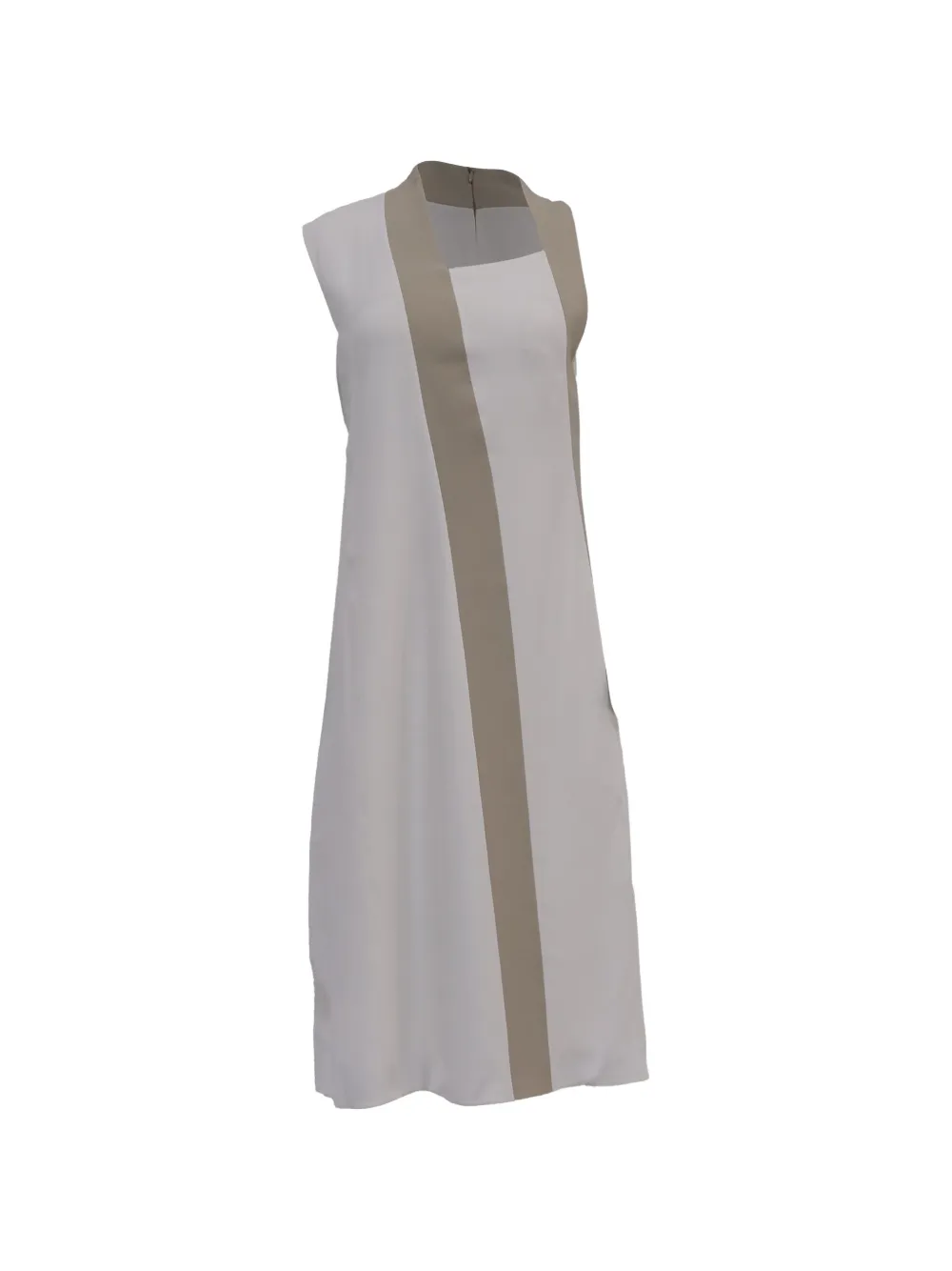BOSS The Danelava asymmetrical stripe dress - Bianco