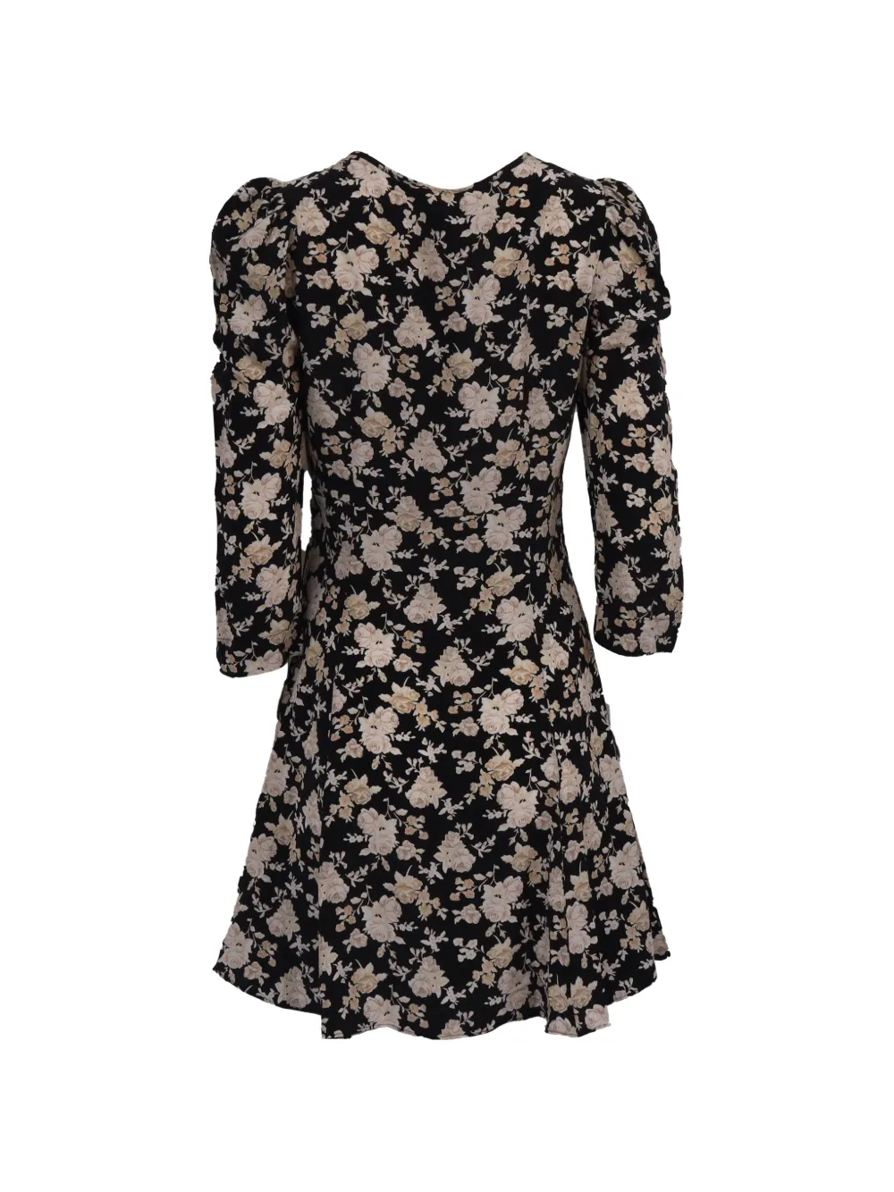 LoveShackFancy Juree floral-print mini dress - Zwart