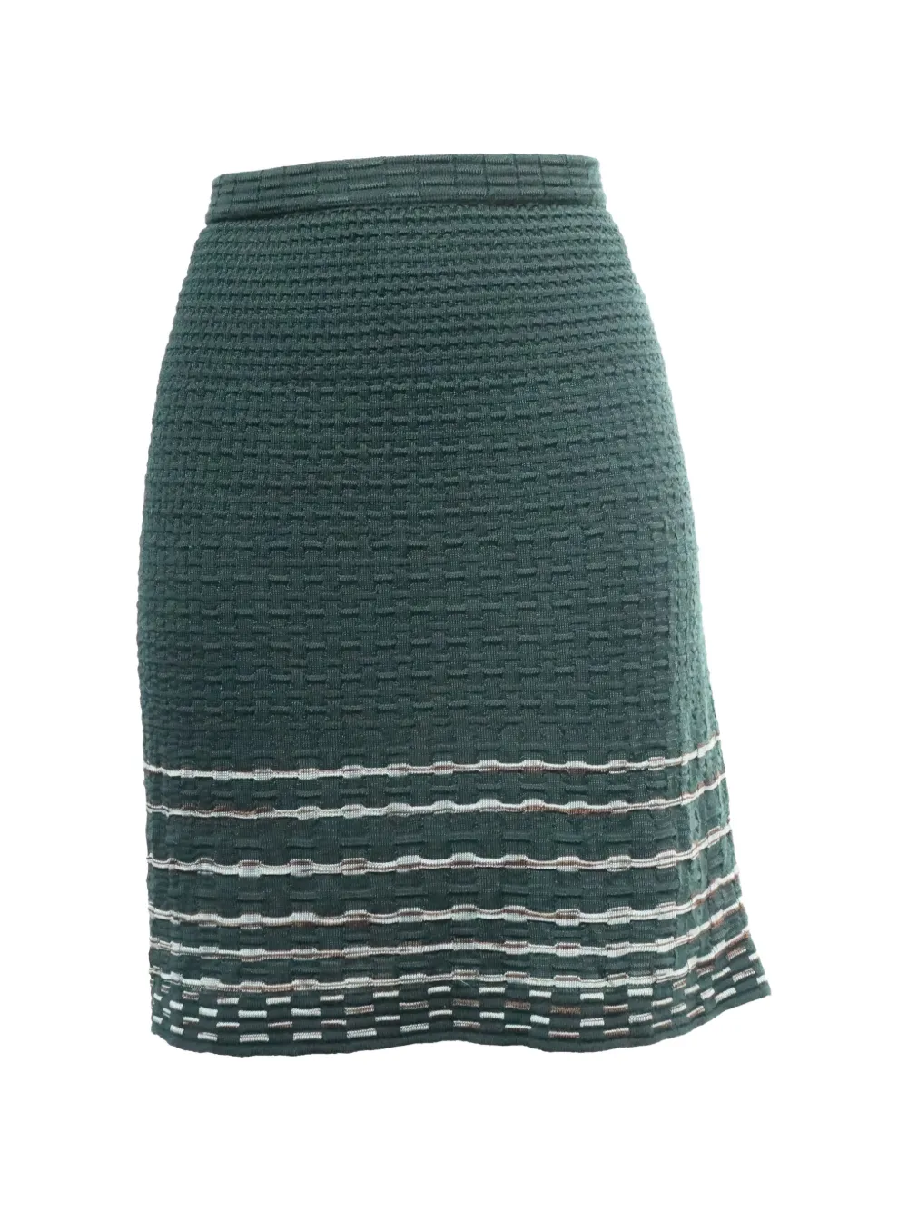 Missoni Pre-Owned stripe-detail mini skirt - Verde