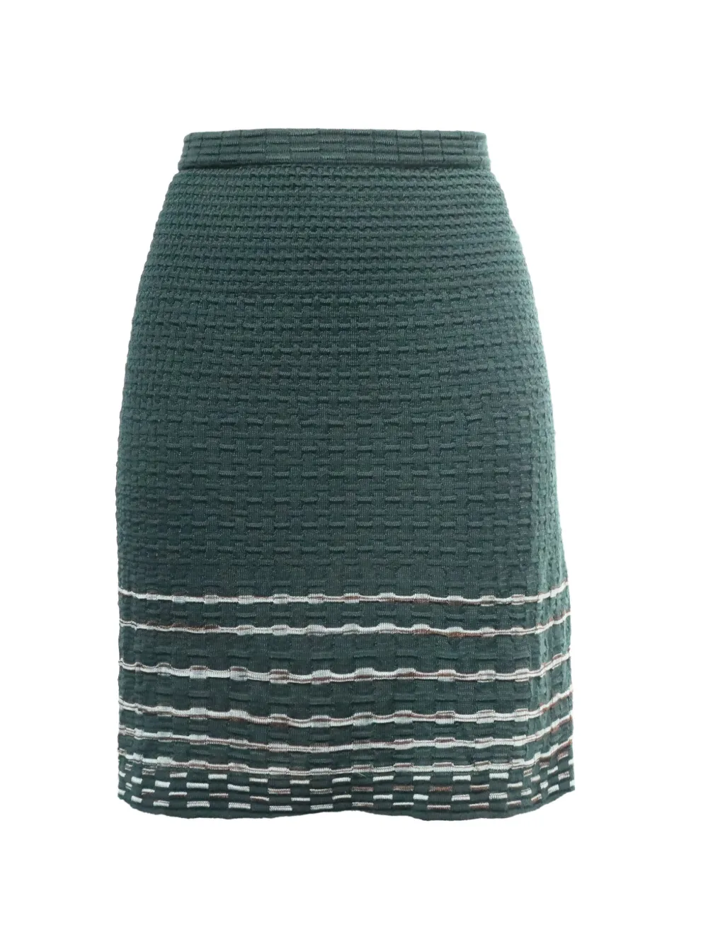 Missoni Pre-Owned stripe-detail mini skirt - Verde