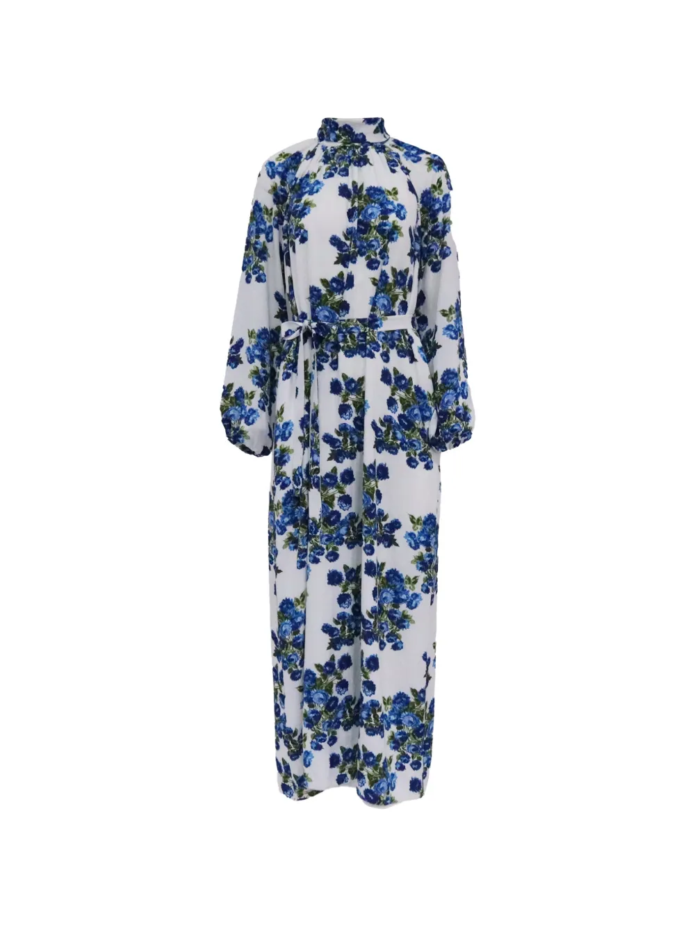 Emilia Wickstead Elanda floral high-neck maxi dress - Bianco