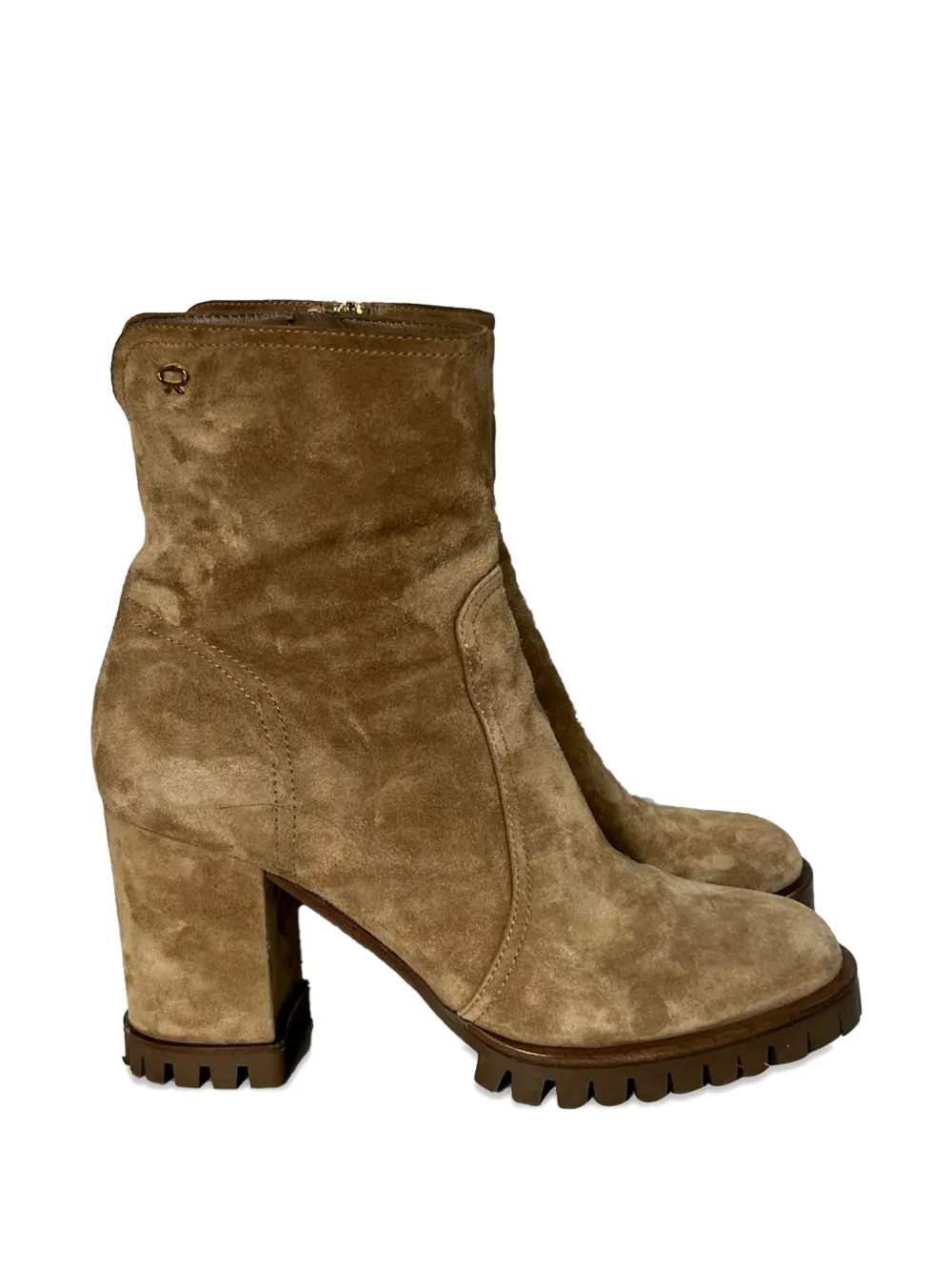 Gianvito Rossi Timber zipped ankle boots - Marrone