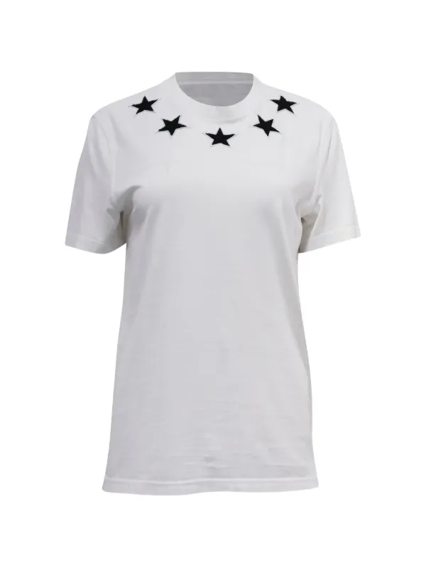 Givenchy Pre-Owned Embroidered Star T-shirt | White | FARFETCH ID Givenchy Pre-Owned Embroidered Star T-shirt | White | FARFETCH ID