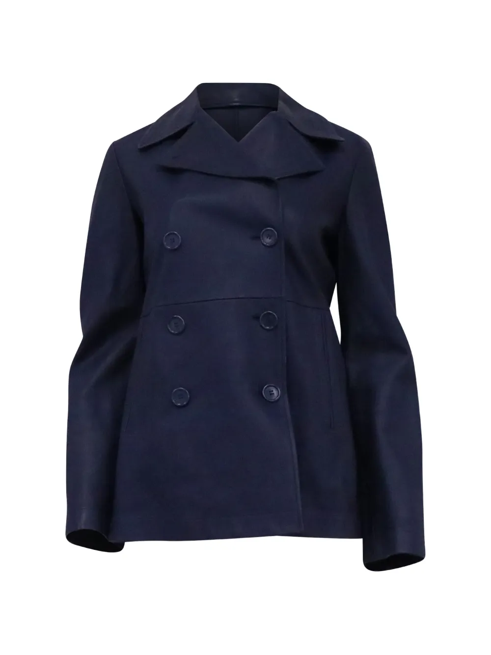 Pre-owned Loro Piana Double-breasted Jacket In Blue