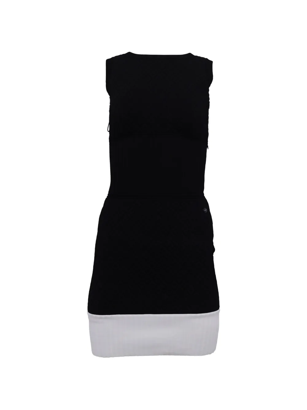 CHANEL Pre-Owned textured sleeveless mini dress - Zwart